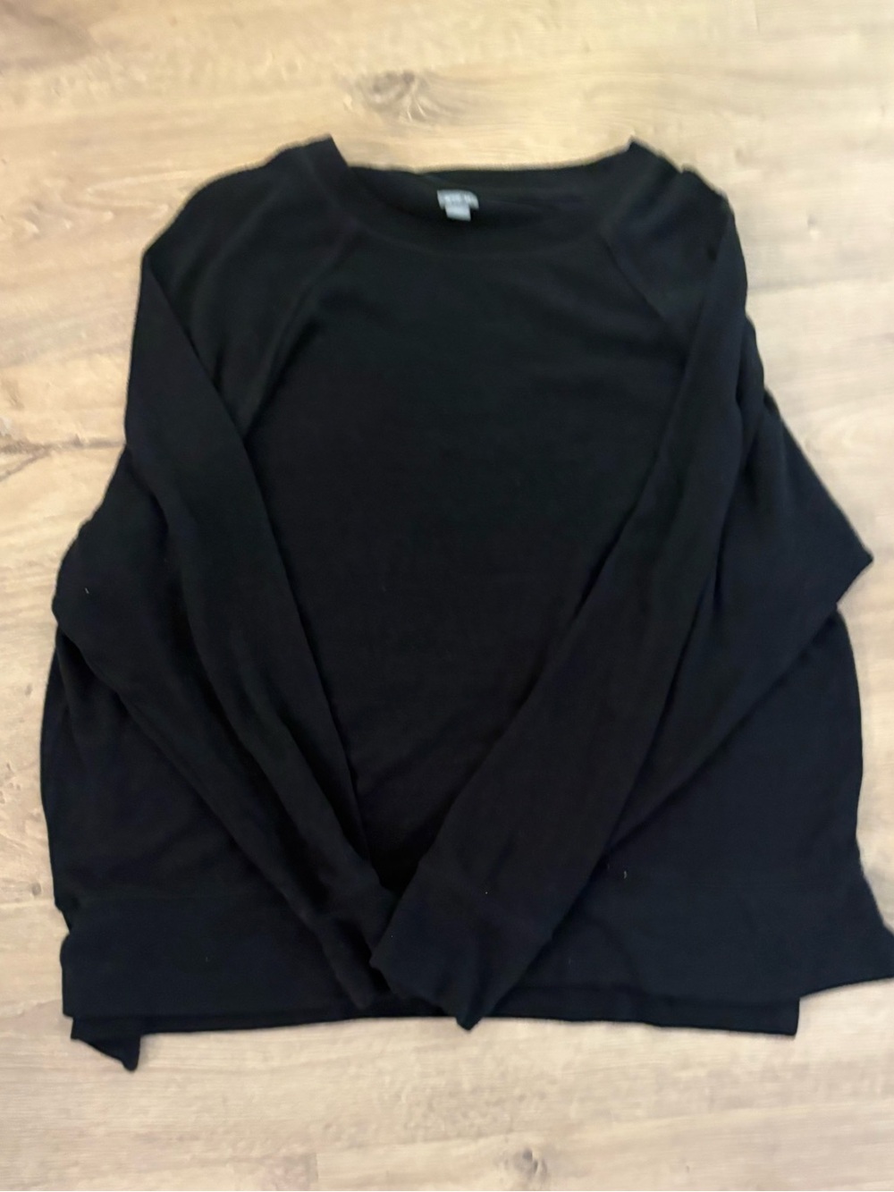 aerie Black Crewneck Sweatshirt
